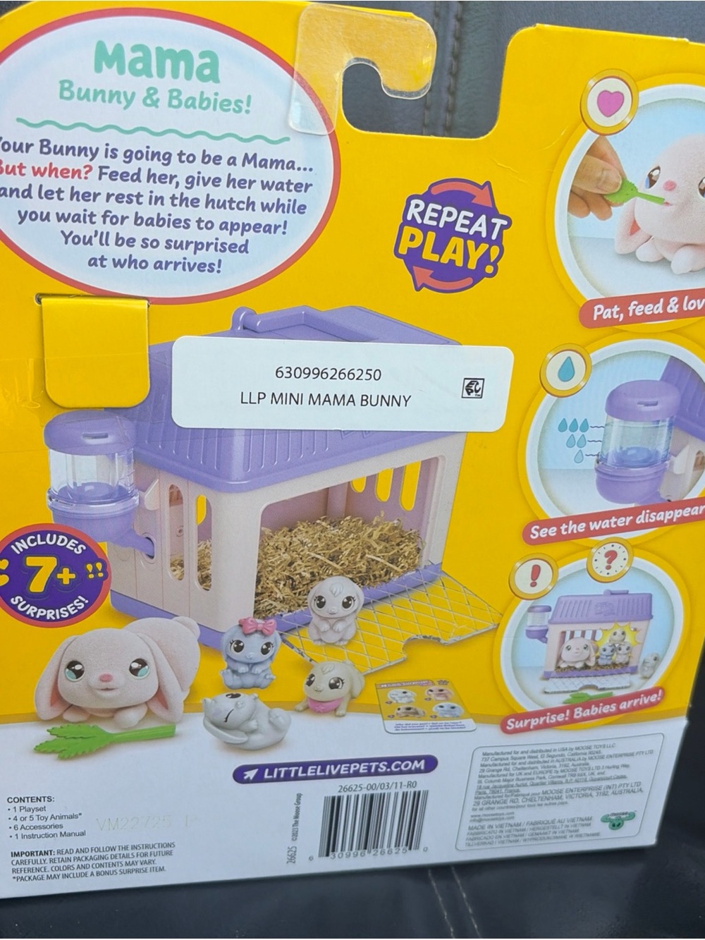 Little live Pets Mama Surprise Mini Playset - Bunny - Picture 5 of 10